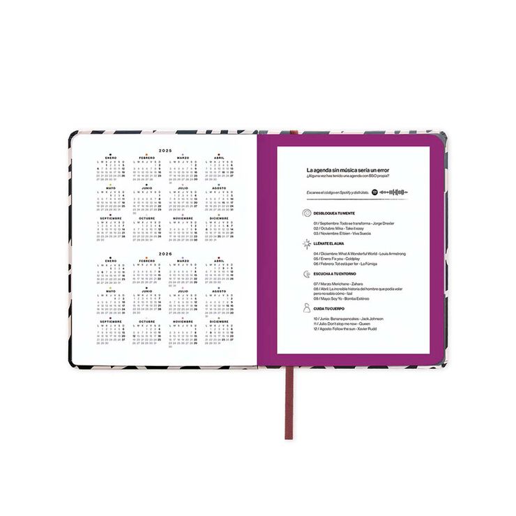 Agenda escolar UO Mini setm/vista castellà 2025-26 Noir