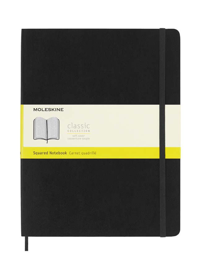 Libreta Moleskine Soft XL Negro Cuadro