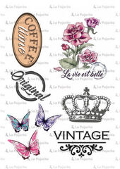 Hojas Papel Transfer La Pajarita Vintage 5u