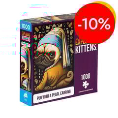 Puzle 1000 peces Pug with a Pearl Earring