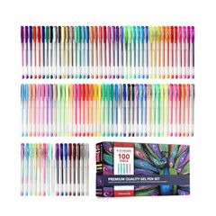 Set Bolígrafos Starkson Gel/Glitter 100 piezas