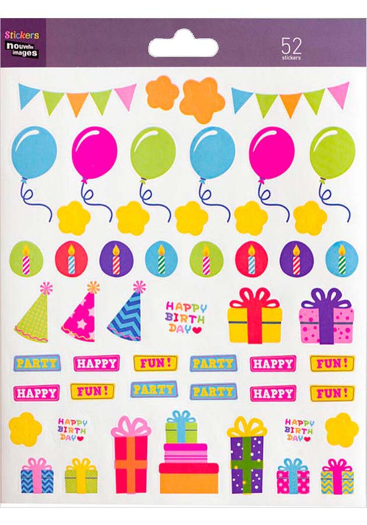Stickers Draeger Globos y Regalos 52u