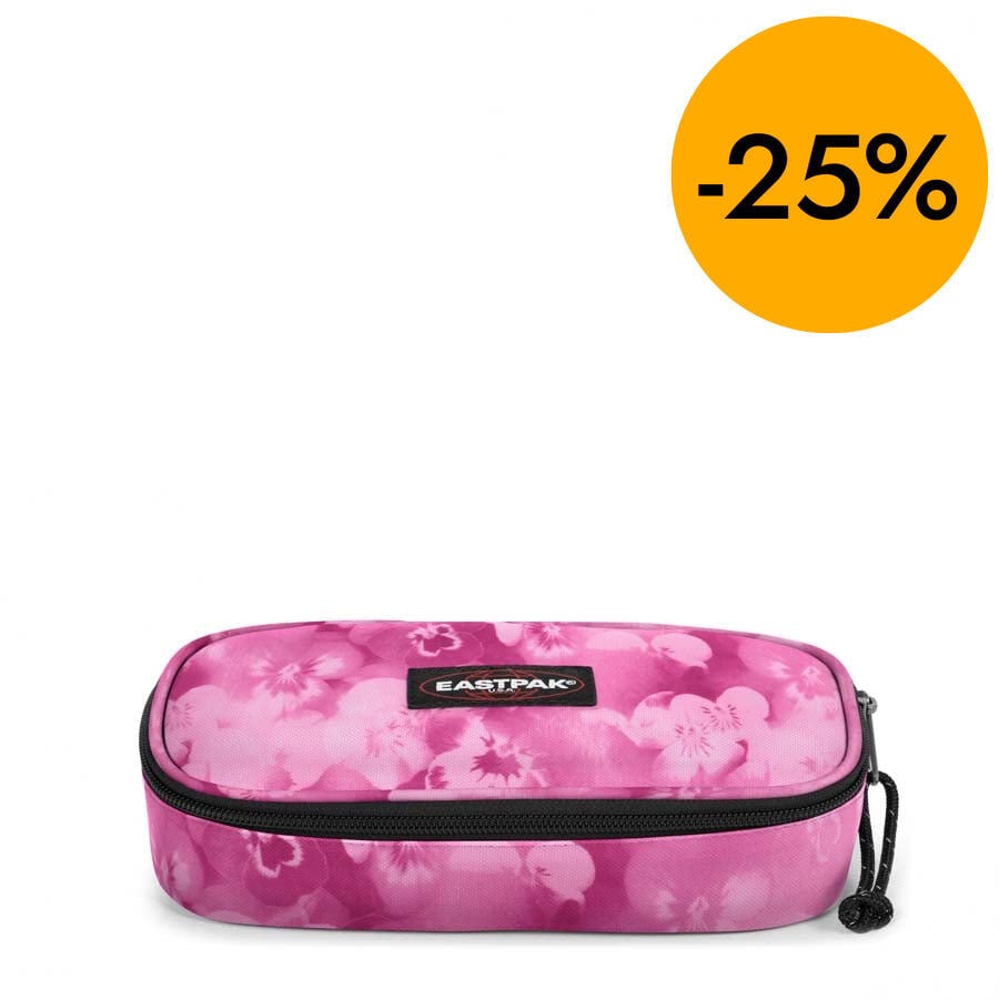 Estuche Eastpak oval Flower Blur pink