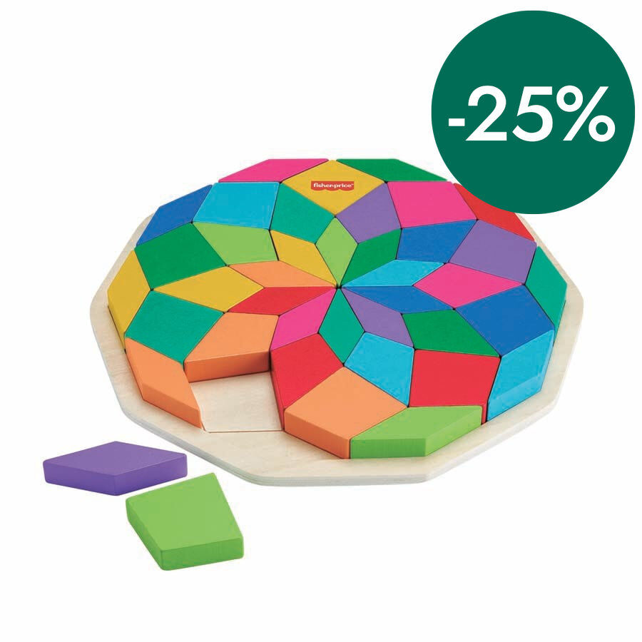 Fisher Price Puzle Geom&egrave;tric Mandala Fusta