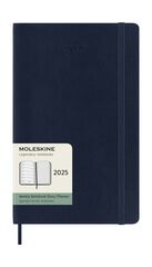 Agenda Moleskine 12m sem/vista 2025 L azul marino