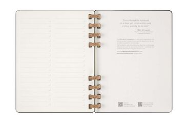 Agenda espiral Moleskine Life Planner 12m sem/vista 2025 XL negro