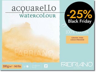 Bloc Aquarel·la Artistico Fabriano 100% cotó 23x30cm 300g
