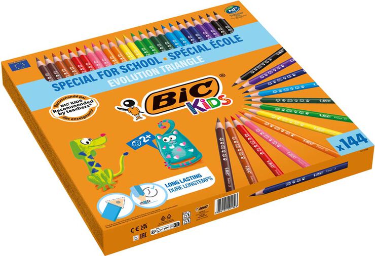 Lápices de colores Bic Evolution 144u
