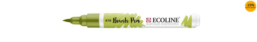Retolador Ecoline Brush Pen verd herba 676
