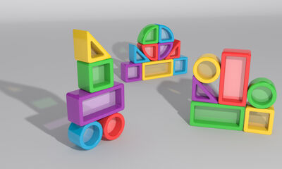 Juego de construcción Game Movil Color visión 30 piezas