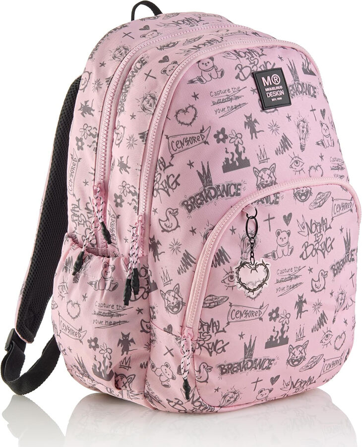 Mochila Triple MQR Oslo Not Boring Rosa