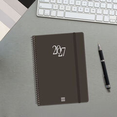 Agenda Finocam My Semana Vista Horizontal 2027 Catal&aacute;n Negro