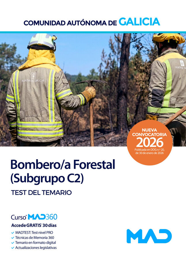 Escala Auxiliar del Servicio de Prevenci&oacute;n y Defensa contra Incendios Forestales, especialidad de Bombero Forestal (Subgrupo C2) de la Comunidad Aut&oacute;