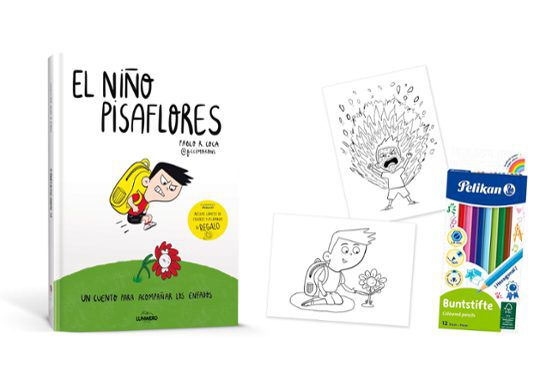 El ni&ntilde;o pisacolores + caja de colores y l&aacute;minas