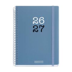 Agenda Escolar Miquel Rius Espiral Plus sem/vista multiling&uuml;e 2026-2027 Azul