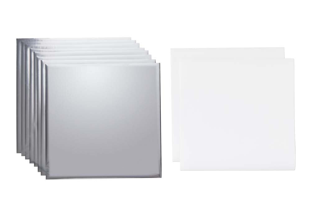 Foil 30x30cm plata 8 fulls