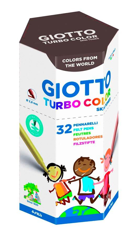 Rotuladores Giotto Turbo Skin tones 32 colores