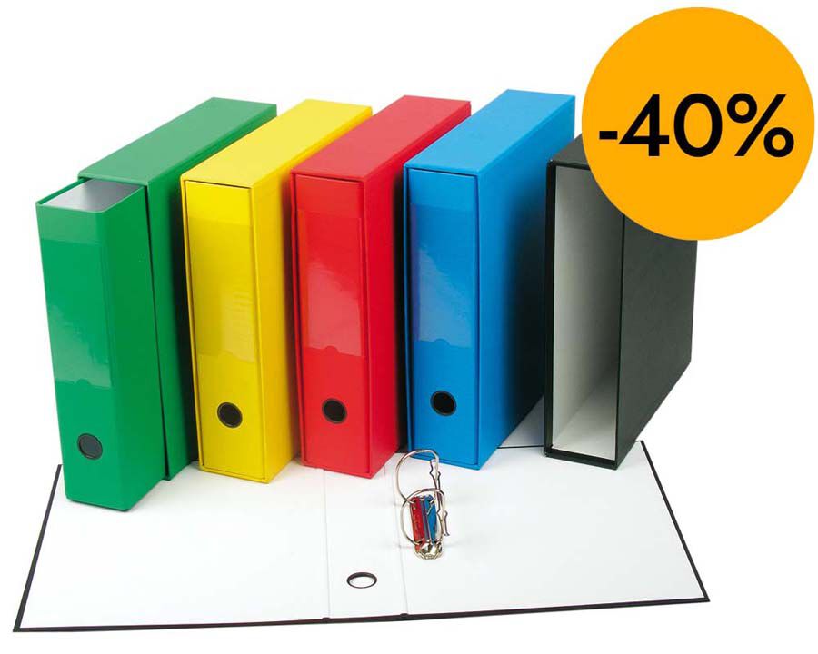 Arxivador 2 anelles Abacus Foli amb caixa groc