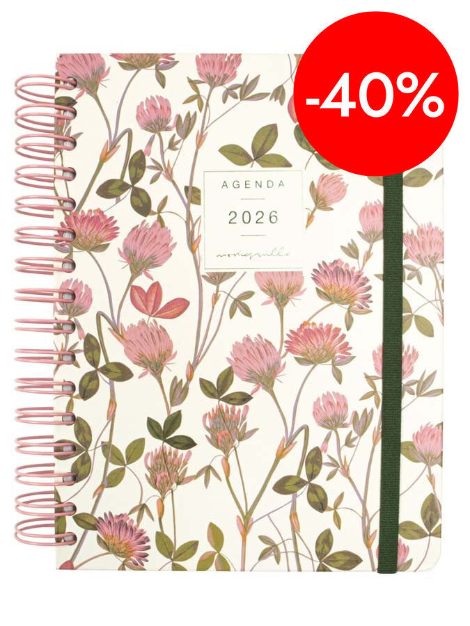 Agenda Finocam Moniquilla E10 1dia/p&agrave;g cat 2026 Rosella