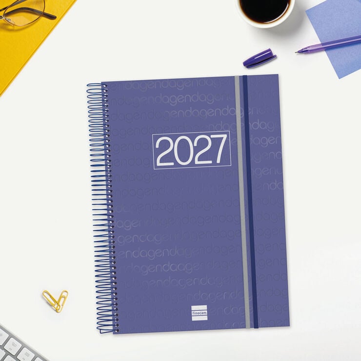 Agenda Finocam Year D&iacute;a P&aacute;gina 2027 Catal&aacute;n Azul
