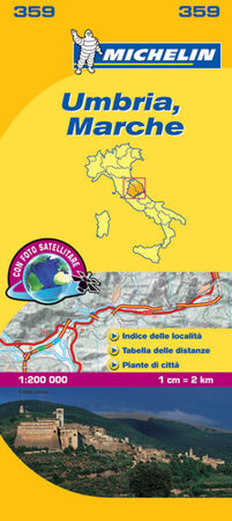 Mapa Local Umbria, Marche