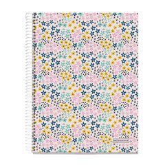 Notebook 4 A4 120 hojas 5x5 Miquelrius Happy Flower