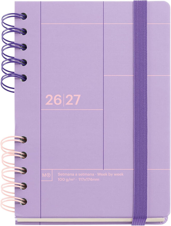 Agenda Escolar Activa W-O S/V Cat. 2026-2027 Malva