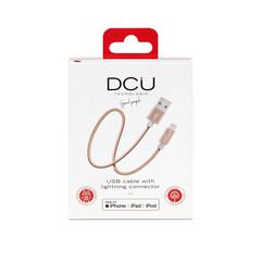 Cable DCU Usb-Lightining Iphone Dorado