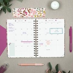Agenda Finocam Moniquilla Semana Vista Horizontal 2027 Catal&aacute;n Rosa