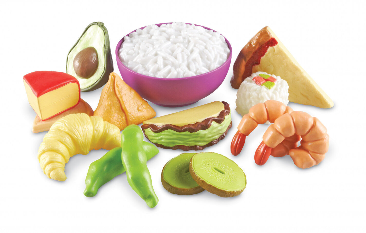 Juego simb&oacute;lico Learning Resources Set de comida multicultural