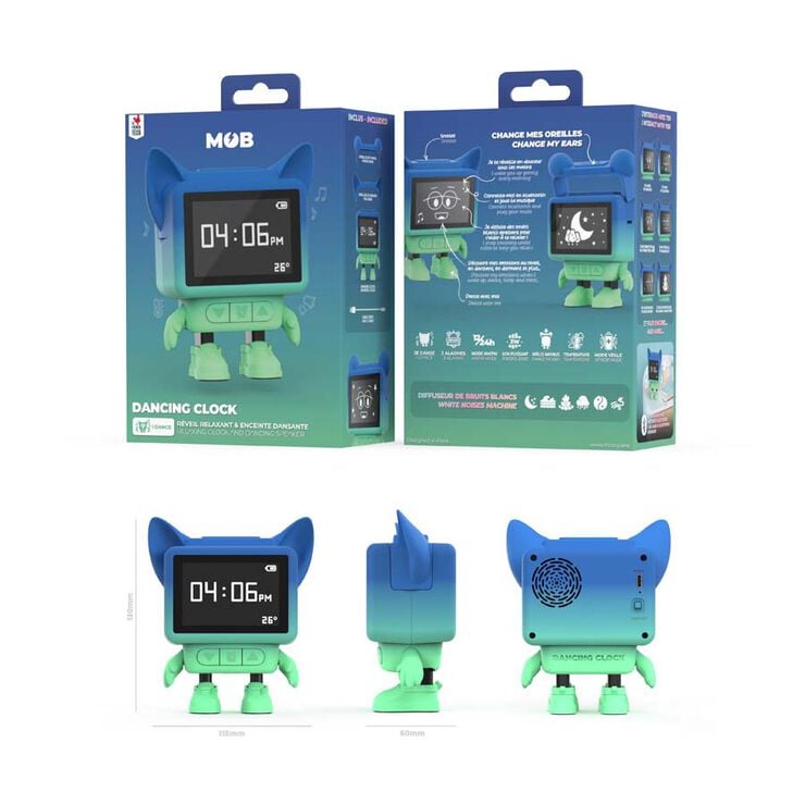 Altavoz Reloj Mob azul