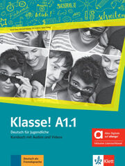 Klasse! A1.1 Kursbuch mit Audios und Videos