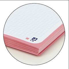 Notebook Oxford EuropeanBook 1 Touch A4+ 80 hojas 5x5 tapa extradura rosa