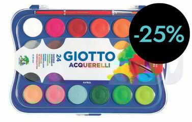 Aquarel·les Giotto 24 colors + pinzells