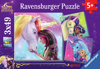 Puzle 3 x 49 piezas Unicorn Academy