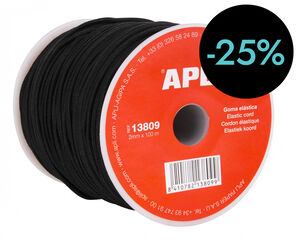 Goma elàstica Apli 2mmx100m negre