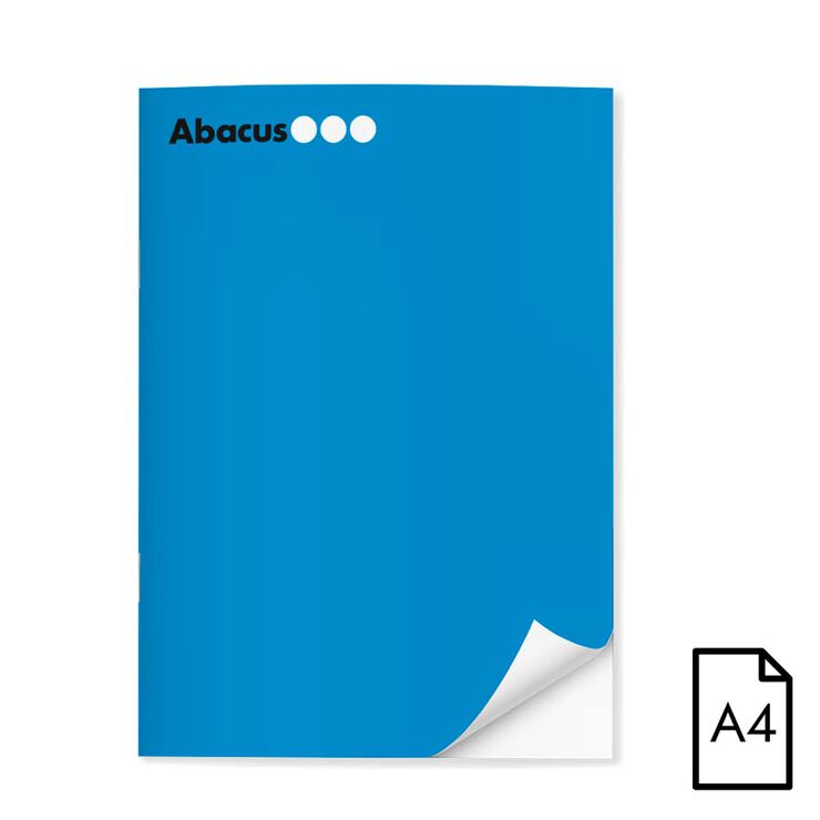 Llibreta grapada Abacus A4 48 fulls llis blau
