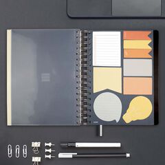 Agenda Finocam Tempus 1/4 día/pág cas 2025 negro