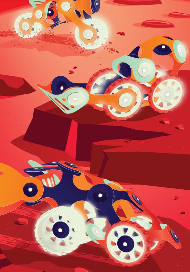 Construcció Magnètica Clixo Planeta Mart 30 peces