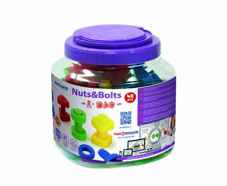 Rosques i caragols Miniland 48 unitats