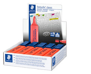 Marcadores fluoresecente Staedtler Textsurfer rojo 10u