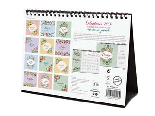 Calendario sobremesa Finocam Flower Journal 2026 castellano