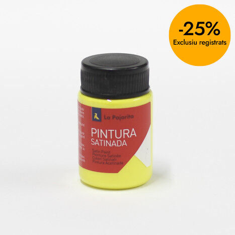 Pintura setinada La Pajarita 35ml groc llimona