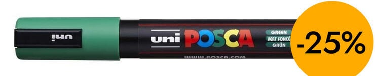 Rotulador Posca PC-5M 1,8-2,5mm verde