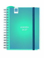 Agenda Professor Personal | 1/4 Setmana Vista, Castell&agrave; (2026-2027) &ndash; Blau