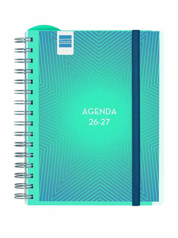 Agenda Professor Personal | 1/4 Setmana Vista, Castell&agrave; (2026-2027) &ndash; Blau
