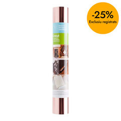 Iron-on Foil adhesiu metall 30x90cm rosa or