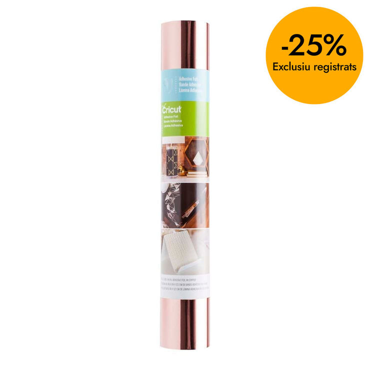 Iron-on Foil adhesiu metall 30x90cm rosa or