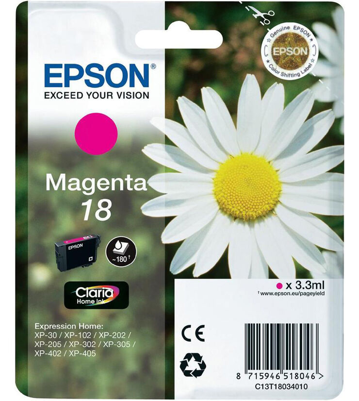 Recanvi Epson Original T18 Magenta