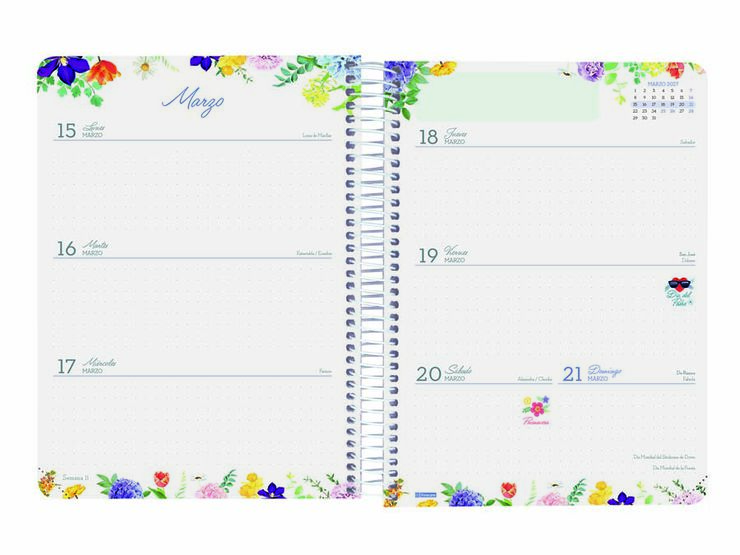 Agenda Finocam 16M Cloe E10 Sem/Vista Castellano 2026-27 Rosa